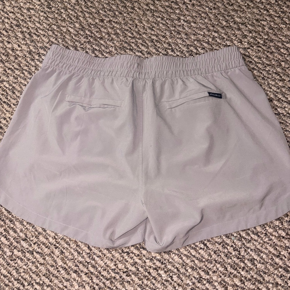 Eddie Bauer Light Gray Athletic Drawstring Shorts - image 4